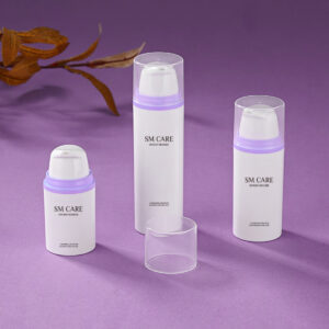 Purple White Airless Bottle