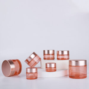 Pink Glass Cream Jar (2)